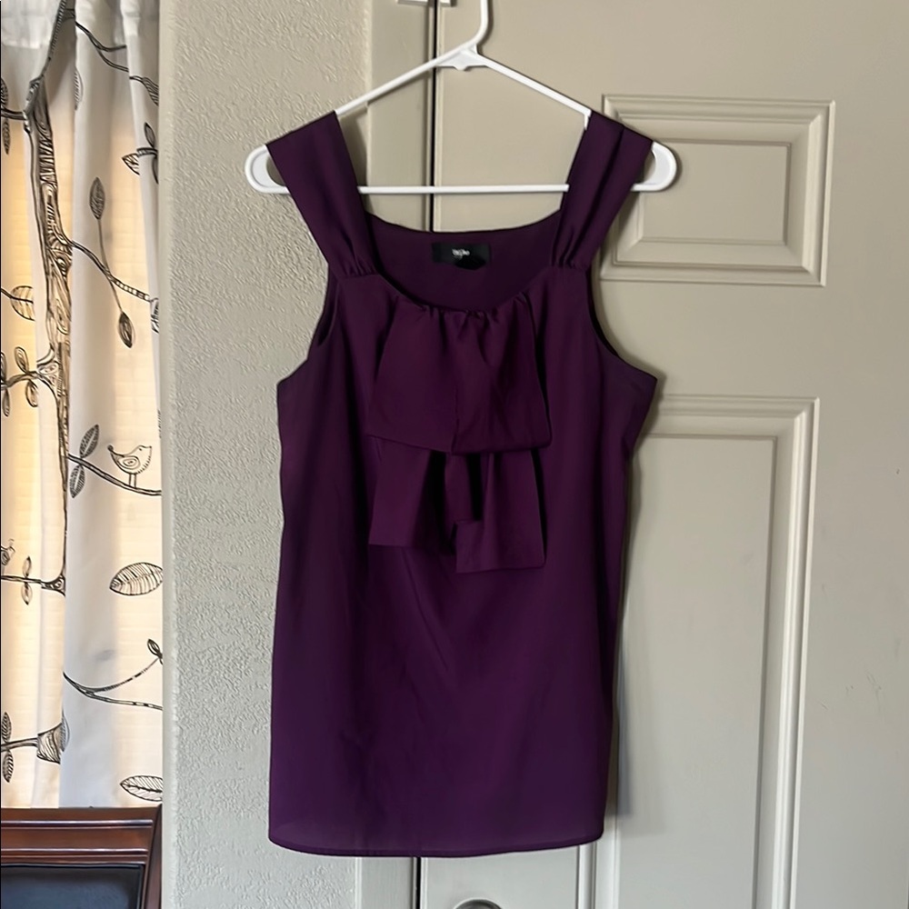 Elegant Purple Sleeveless Dress